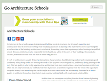 Tablet Screenshot of goarchitectureschools.com